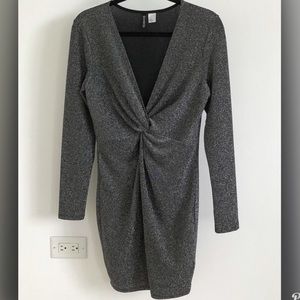 Pewter and glitter mini dress from H&M. Worn once.